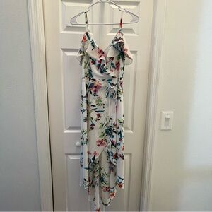 White Floral Dress Size XS